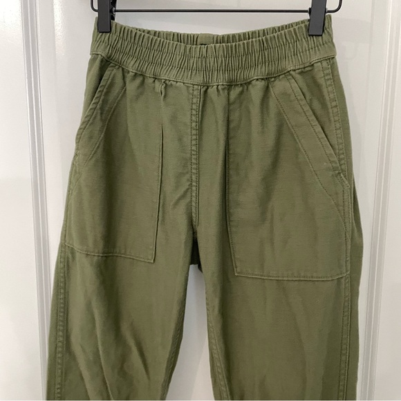 NLST Army Flap Pocket Utility Jogger Pants Green Military Casual.  L13 - Picture 3 of 8